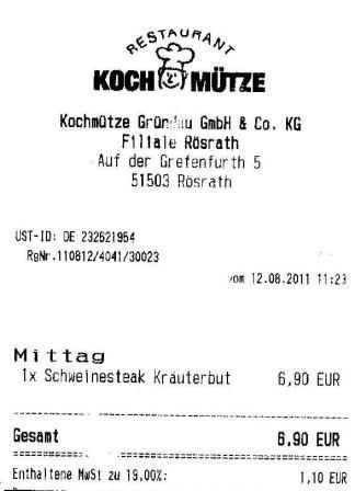 fmks Hffner Kochmtze Restaurant